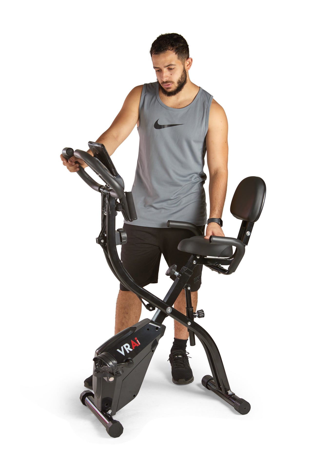 VRAi Fitness SXB-350 Folding Exercise Bike With Bluetooth App Compatibility  [Ultimate Fitness Bundle]