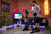 Thumbnail for VRAi Fitness SXB-350 Folding Exercise Bike With Bluetooth App Compatibility  [Ultimate Fitness Bundle]