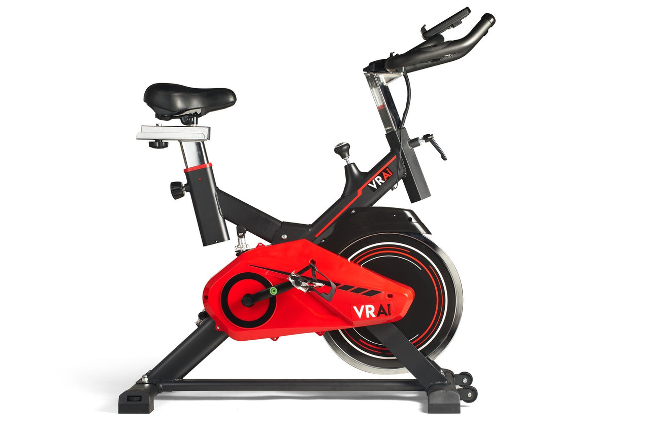 VRAi FITNESS SB1000X EXERCISE SPIN BIKE WITH BLUETOOTH APP COMPATIBILITY [Ultimate Fitness Bundle]