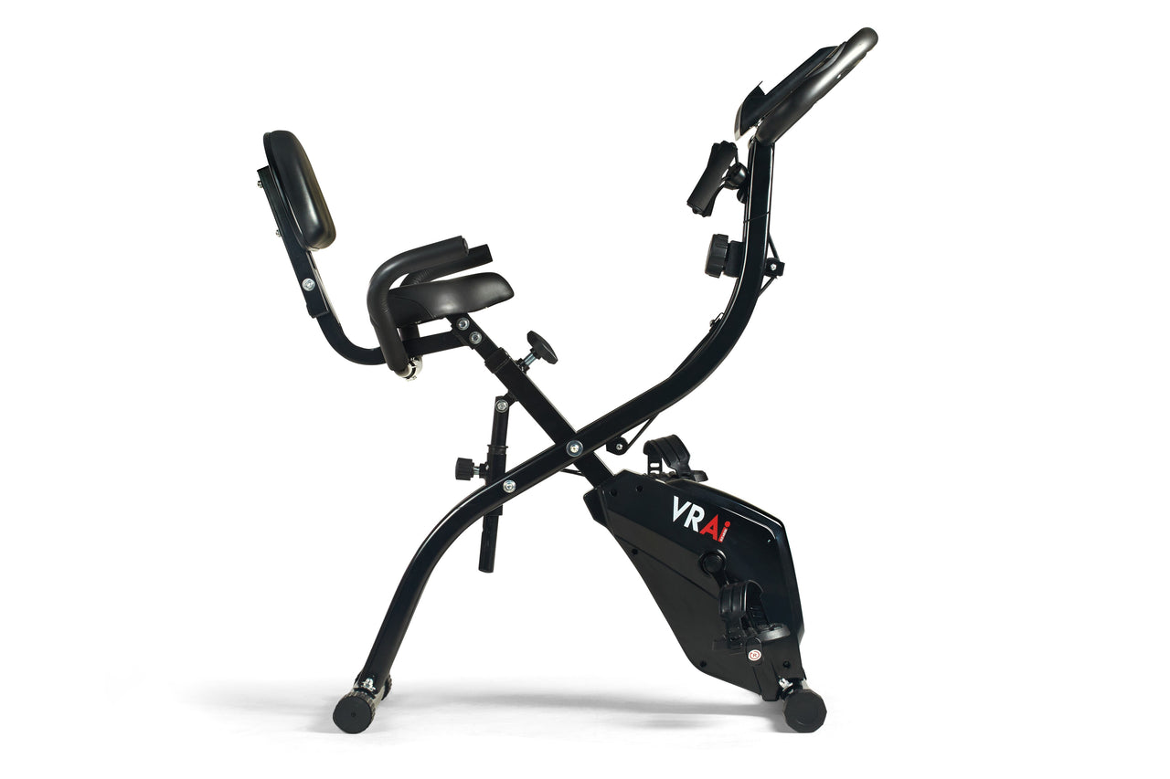 VRAi Fitness SXB-350 Folding Exercise Bike With Bluetooth App Compatibility  [Ultimate Fitness Bundle]