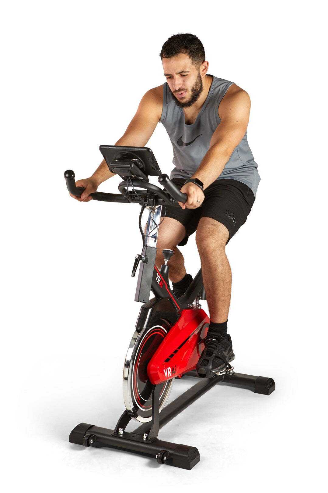 VRAi FITNESS SB1000X EXERCISE SPIN BIKE WITH BLUETOOTH APP COMPATIBILITY [Ultimate Fitness Bundle]