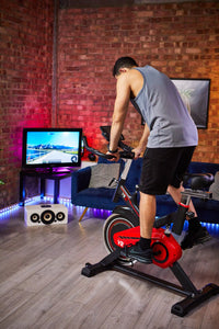 Thumbnail for VRAi FITNESS SB1000X EXERCISE SPIN BIKE WITH BLUETOOTH APP COMPATIBILITY [Ultimate Fitness Bundle]