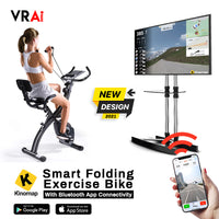 Thumbnail for VRAi Fitness SXB-350 Folding Exercise Bike With Bluetooth App Compatibility  [Ultimate Fitness Bundle]