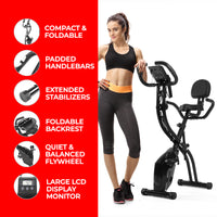 Thumbnail for VRAi Fitness SXB-350 Folding Exercise Bike With Bluetooth App Compatibility  [Ultimate Fitness Bundle]