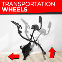 Thumbnail for VRAi Fitness SXB-350 Folding Exercise Bike With Bluetooth App Compatibility  [Ultimate Fitness Bundle]