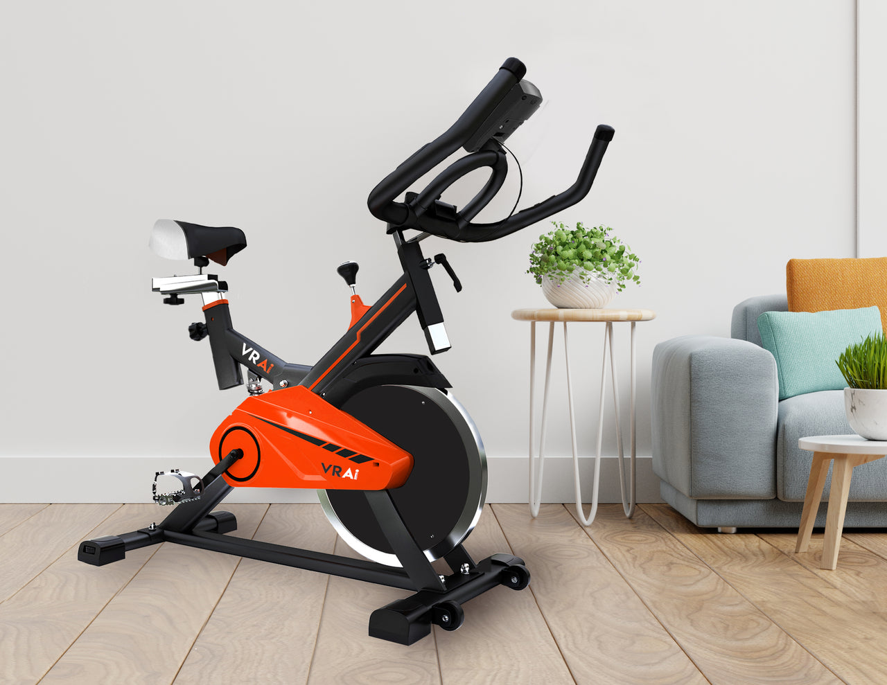 VRAi FITNESS SB1000X EXERCISE SPIN BIKE WITH BLUETOOTH APP COMPATIBILITY [Ultimate Fitness Bundle]